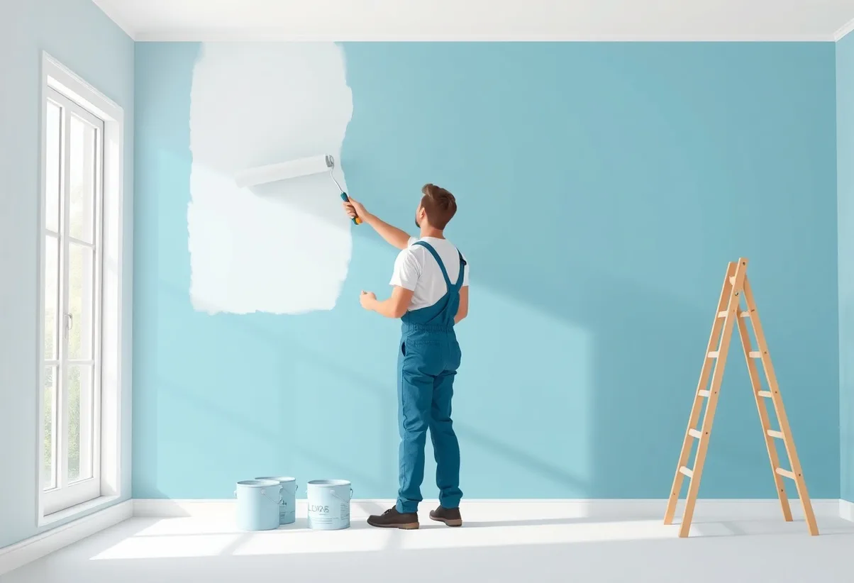 Peintre Ploufragan 22440 en intervention sur un chantier